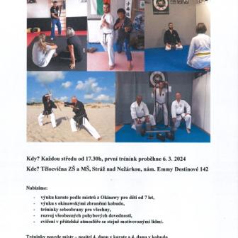 Tréninky karate, kobudo a sebeobrany